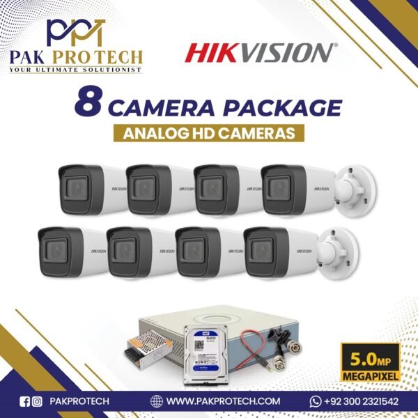 5MP 8 HD CCTV Camera Package HIKVISION