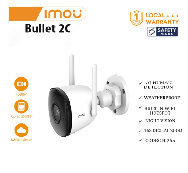 Wifi Security Camera – IMOU Bullet 2C